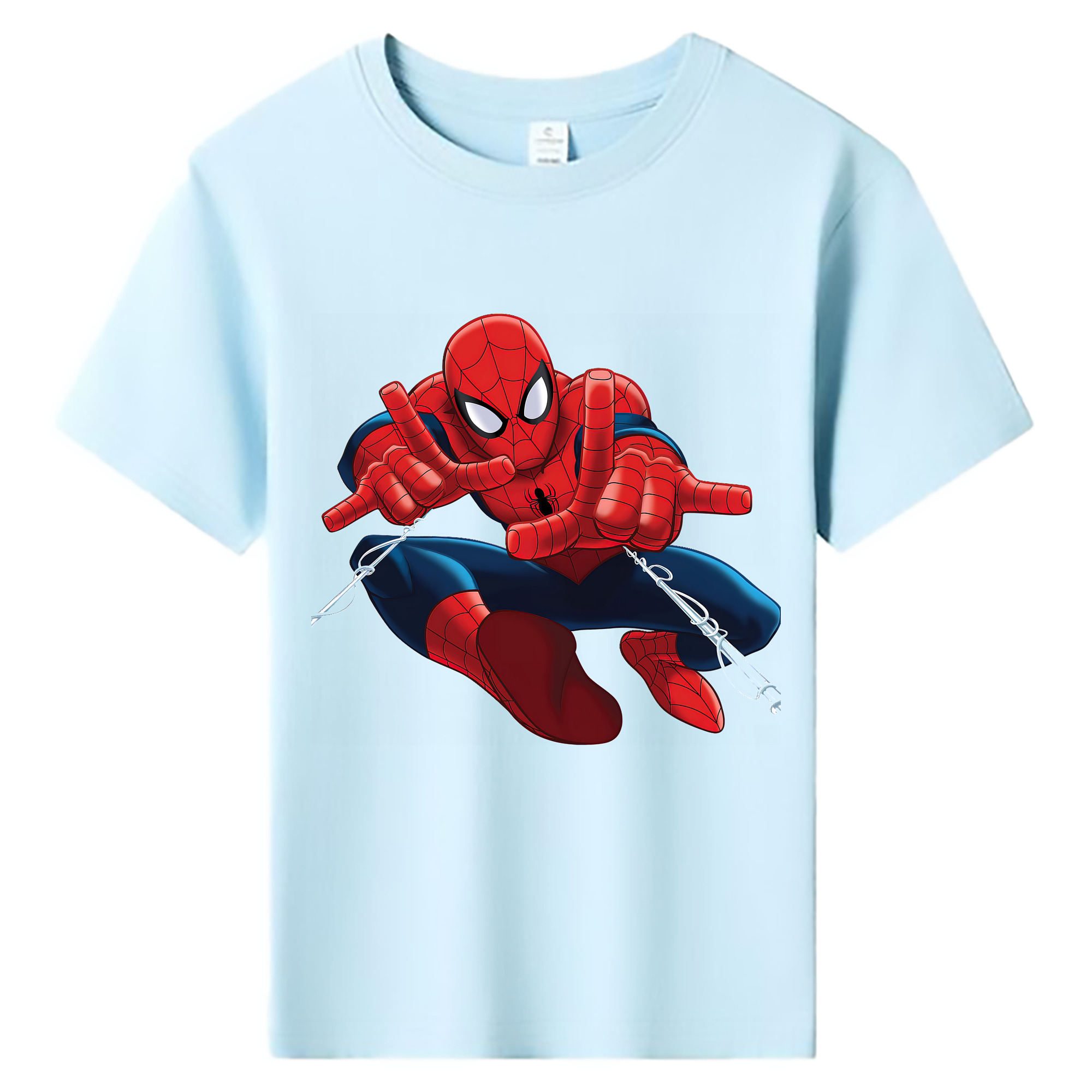 （画像用） Spider Man スパイダーマン 綿100％キッズTシャツ（フロントプリント）